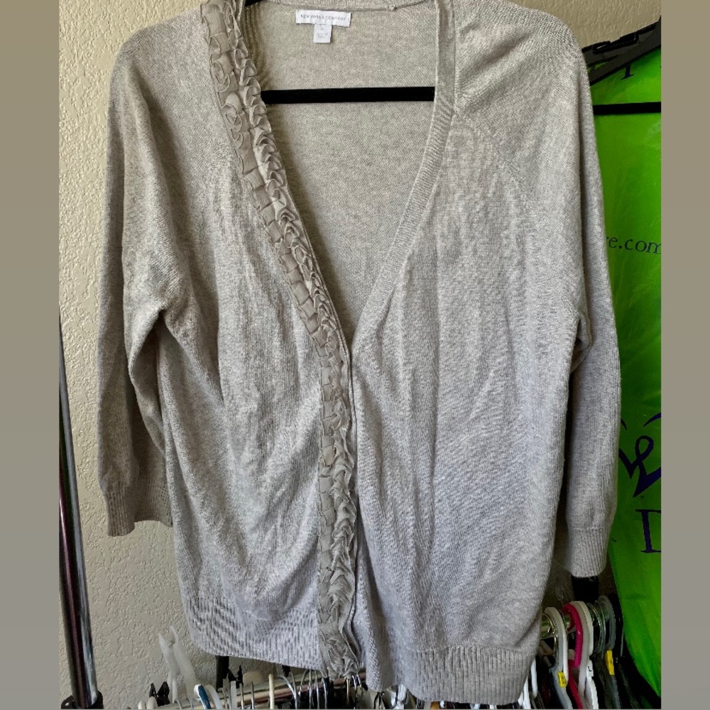 New York & Company Grey Cardigan